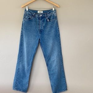 Reformation Cynthia High Rise Straight Jeans washcolorado size 29